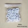 2.5cm Soft Seamless Hair Ties for Kids, No Damage Toddler Hair Bands 50Pcs