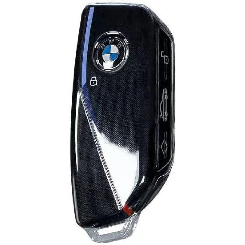 IUIU Key Fob Cover Clear, Compatible with BMW  2024 New 5/7 Series 740i 760i X1 X5 X6 X7 XM IX IX3 I5 I7, Soft TPU Key Fob Case Protector