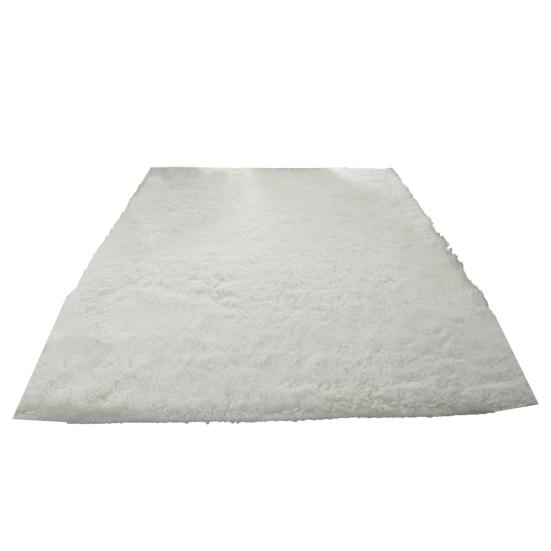 Plush Bedroom Rug, Solid Color Soft Shaggy Carpet, Non-Slip Backing, 19.69 in x 31.5 in Fuzzy Rug for Living Room Kids Room Decor
