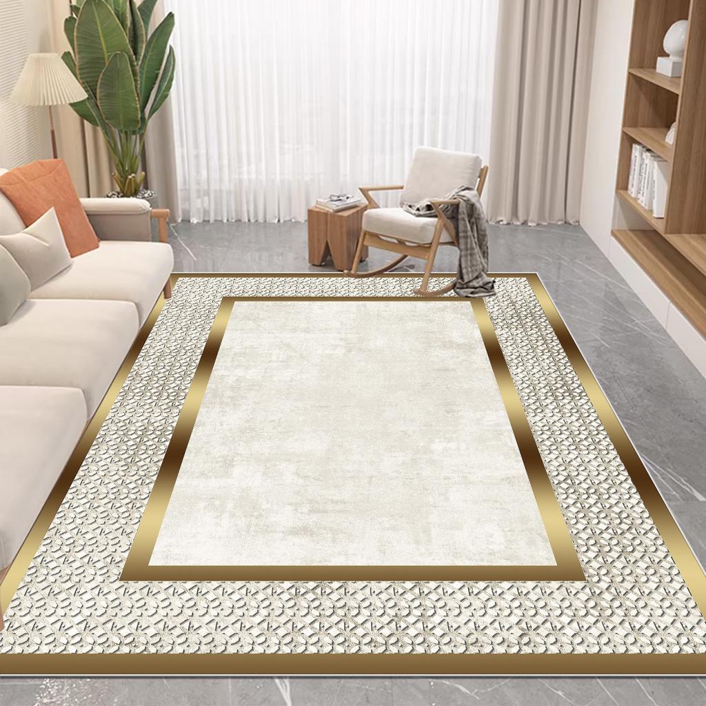 Nordic Luxury Style Carpet In The Living Room Easy Clean Absorbent Soft Mat Antiskid Lounge Decor Rugs Big Size Room Floor Mats