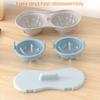 Yousheng Microwave Egg Poacher Cooker 2 Grids Egg Steamer for Boiled Eggs BPA-Free Steamed Egg Cooking Box Kitchen Gadget for Healthy Breakfasts
