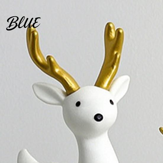 Mini Elk Statue Cute Woodland Dashboard Pcs 3 for Car Deer Figurines Animal Decoration Miniature Creative Gift Lovers Reindeer