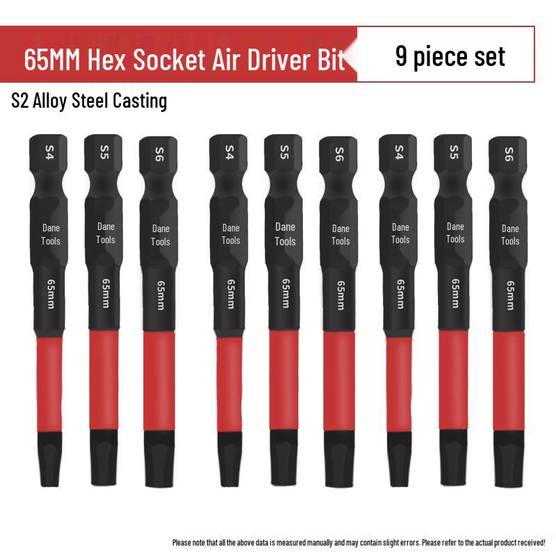 Hexagonal Anti-Slip S2 Alloy Steel Magnetic Screwdriver Bits for Electric Drills