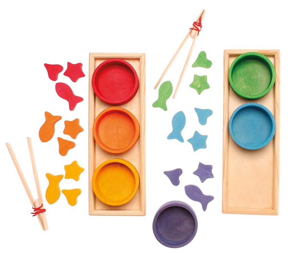 Educational Building Interior Pretend Sorting SH42125 Grimm's GRIMM'S Toy, Blocks, Decor, Play, Game, Rainbow,