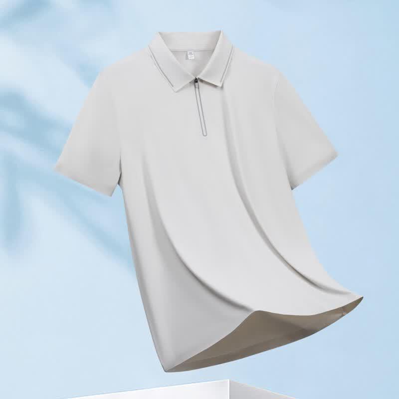 YUZHAOLIN Men's Summer Quick-Dry Loose Fit Polo Shirt