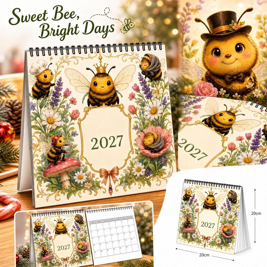 Cute and Cozy Wall Calendar, Decorative Hanging Calendar for Home and Wall Decor