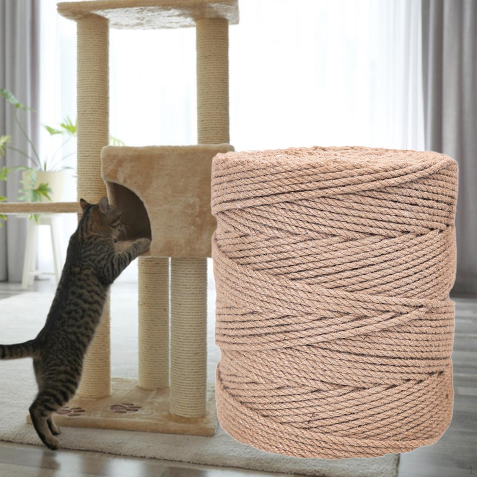 

Когтеточка для кошек, джутовая веревка, царапающая сверхмощный износостойкий многоцелевой DIY 6mm