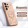 Coque à Motif Fleurs Papillons Pour Samsung Galaxy S26 Ultra S25 Edge S24 Plus S23 FE S22 A17 A54 A55 A56 A57 5G Magnétique Pour Magsafe Housse Mate