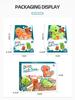 Dráha Puzzle 2 v 1 Hračka Dinosaurus Dárek Děti DIY Scéna Stavba Puzzle Dráha Autíčko
