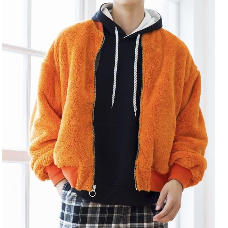WEGO Reversible Boa MA-1 Orange