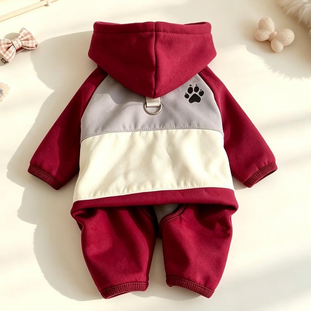 Waterproof Padded Dog Jacket Windproof Winter Dog Clothes Stylish Puppy Storm Coat  Small Dogs