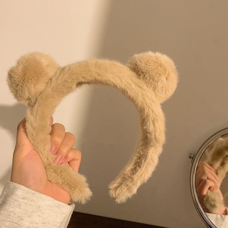 Adorable 2024 Cartoon Hair Tie & Plush Headband Set for Women - Cute Hair Accessories & Gift
