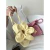 Retro Flower Design Women's Phe Pouch Shoulder Bags College Girls Small Crossbody Bag Cute Plaid Female Handbags Clutch Purse