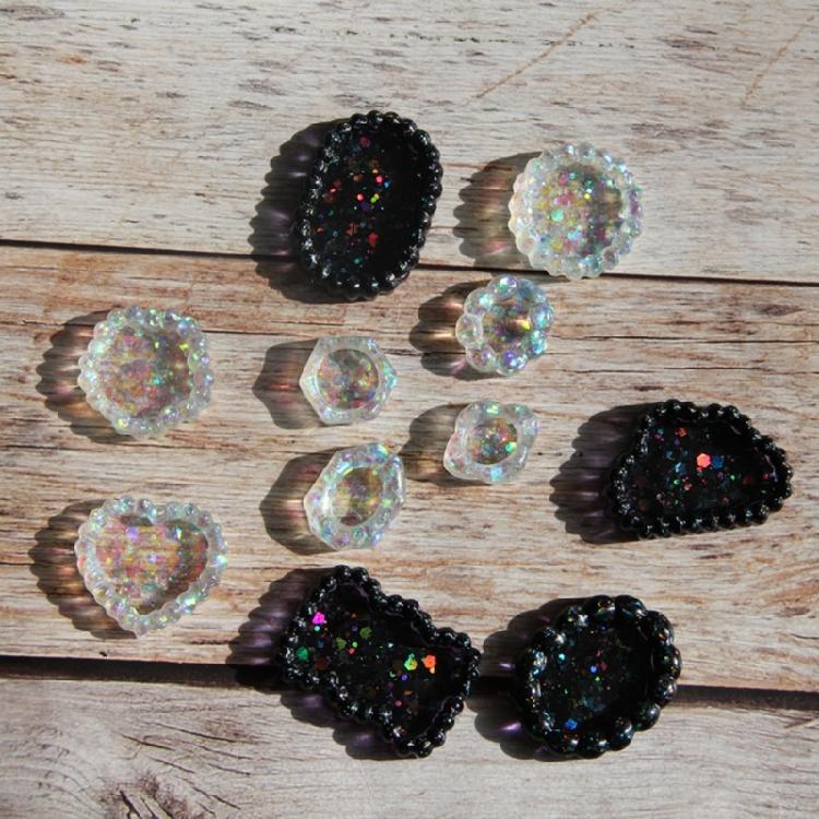 Silicone Craft Mold With Vintage Pearls Plate Pattern Multi Material Jewelry Making Tool For DIY Enthusiasts