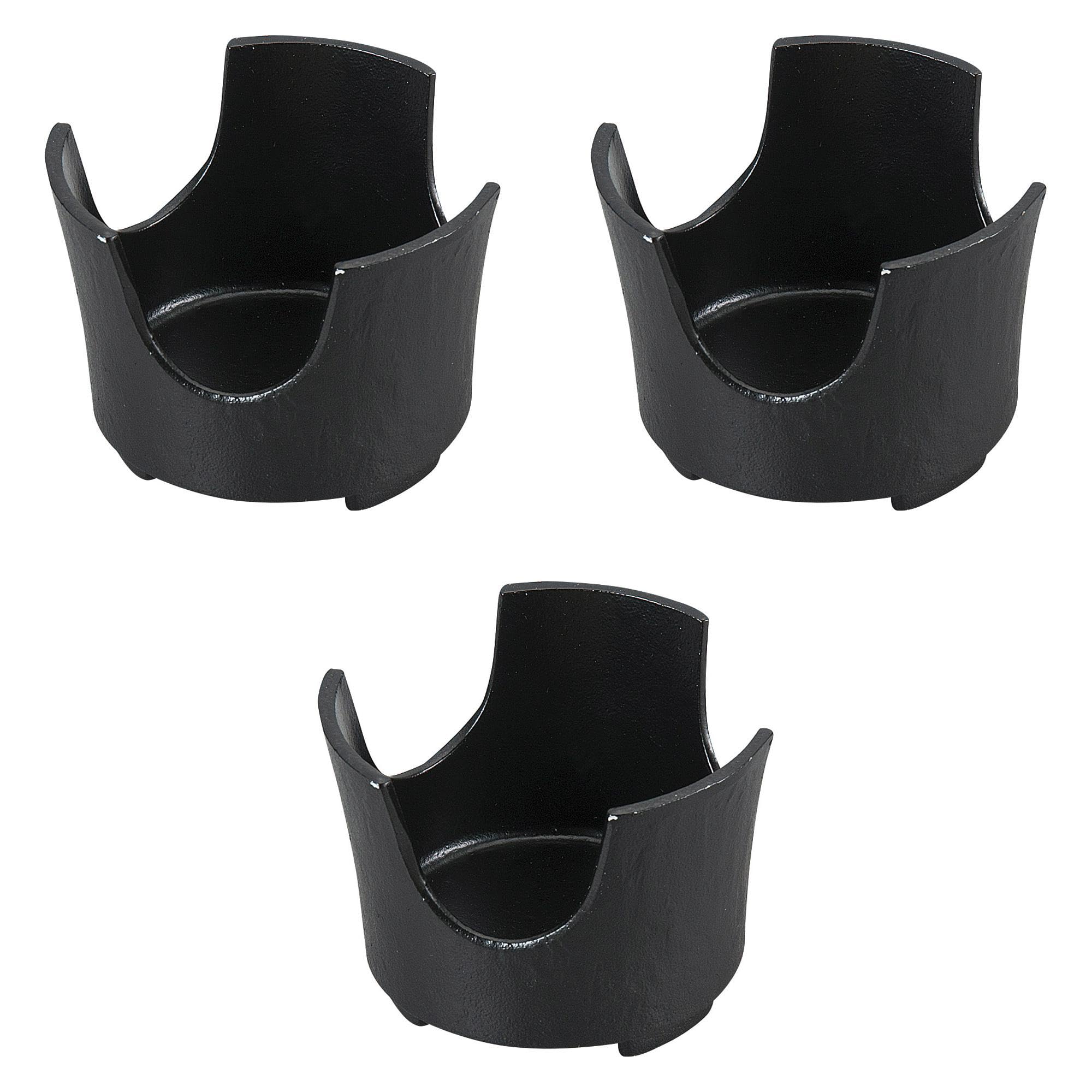 

Набор из 3 мини-черных печей x Setomonohonpo 9,0 см с тремя ручками, [9 6,8 см] чёрный