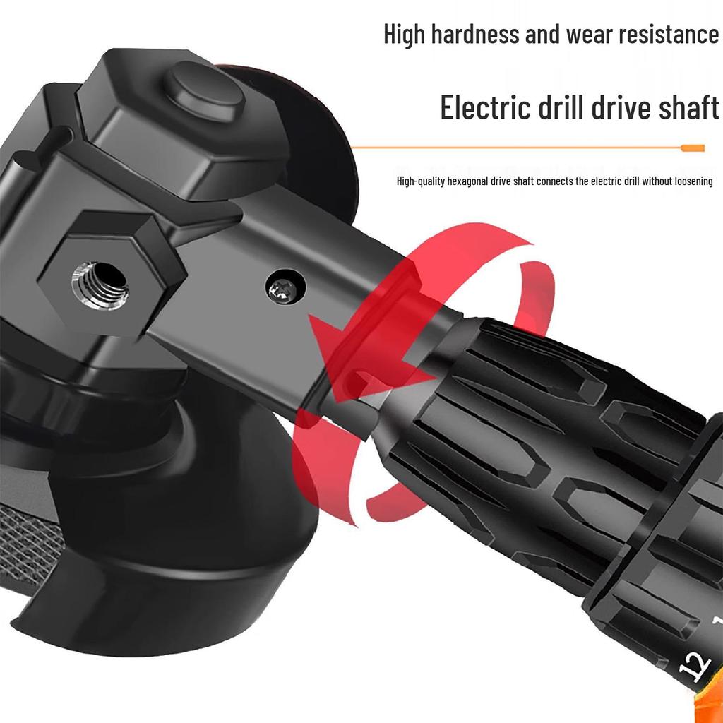 Electric Drill To Angle Grinder Conversion Head - Polisher Converter for Household Use