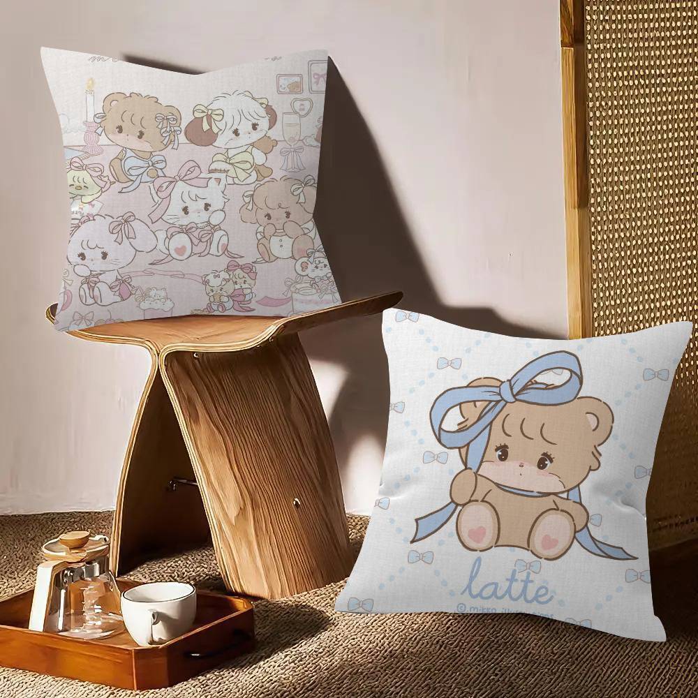 Cute M-Mikko Anime I-Illustrations Personalized Picture Text Home Decorative Pillows Household Gifts 45X45Cm