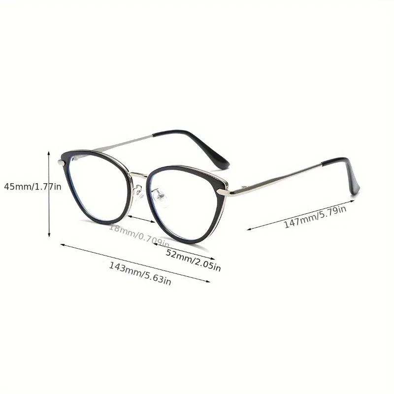 Women's Y2K Anti-Blue Light Glasses Oval frame Lightweight Frames Statement Frames