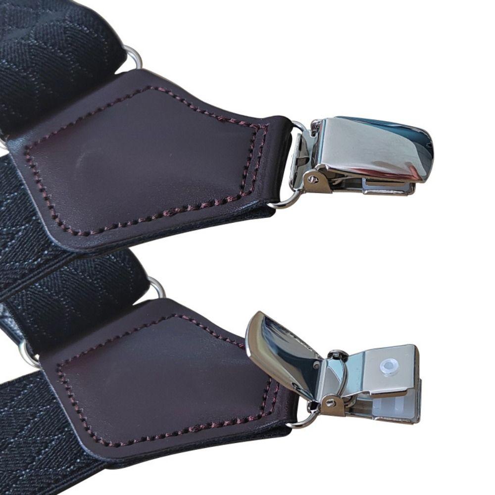 Adjustable Men's Suspenders Braces X Shape Trouser Straps Belt Braces Suspenders  Wedding Party