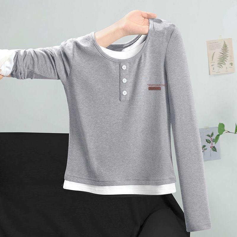 

Women s Autumn/Winter Slimming Long Sleeve T-Shirt - 2025 New Dopamine Casual Base Layer L [Recommended 50-57.5 kg]