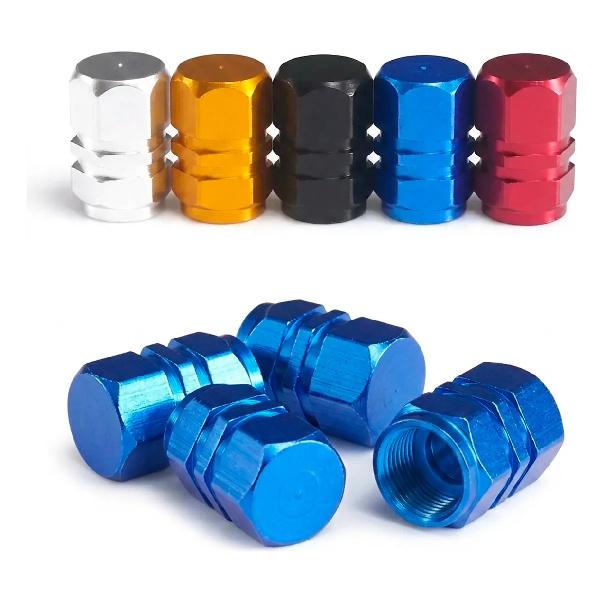 Bouchon de Valve Pivotante Couvercle de Jante en Aluminium Auto Moto 4 pièces