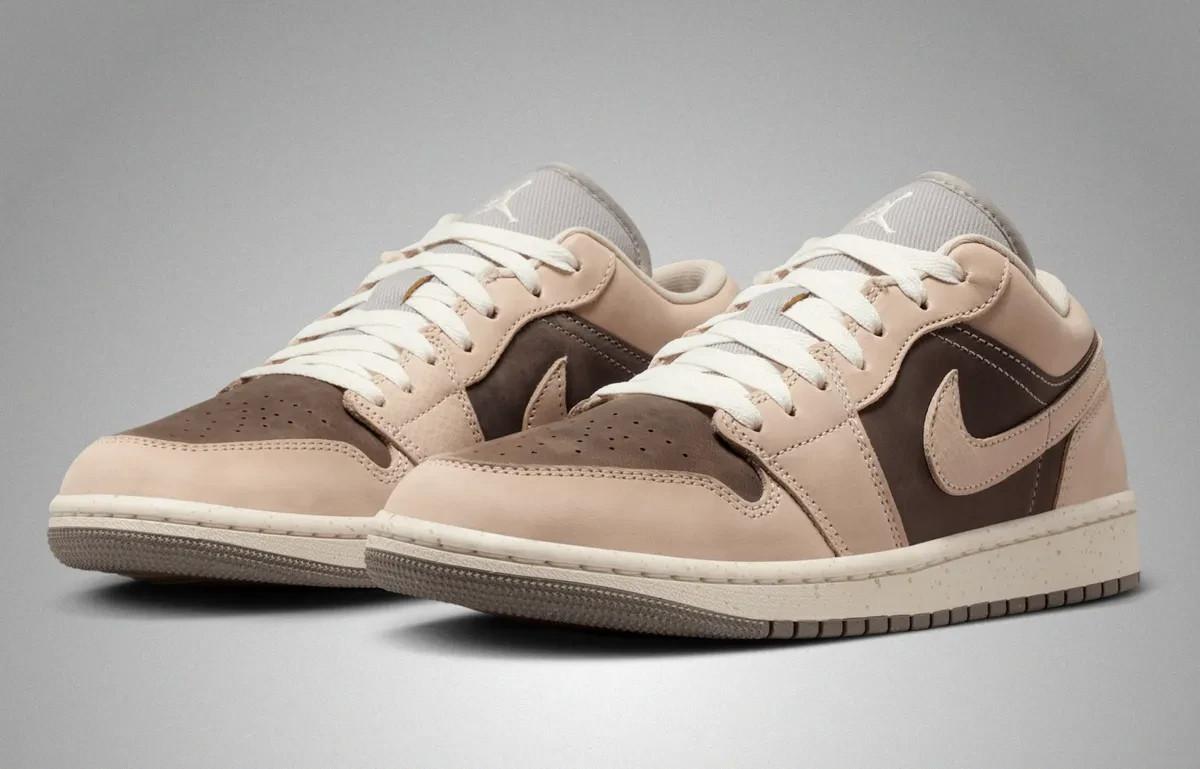 IB7011-001 Nike Air Jordan 1 Low Enigma Stone (Женский) 10W