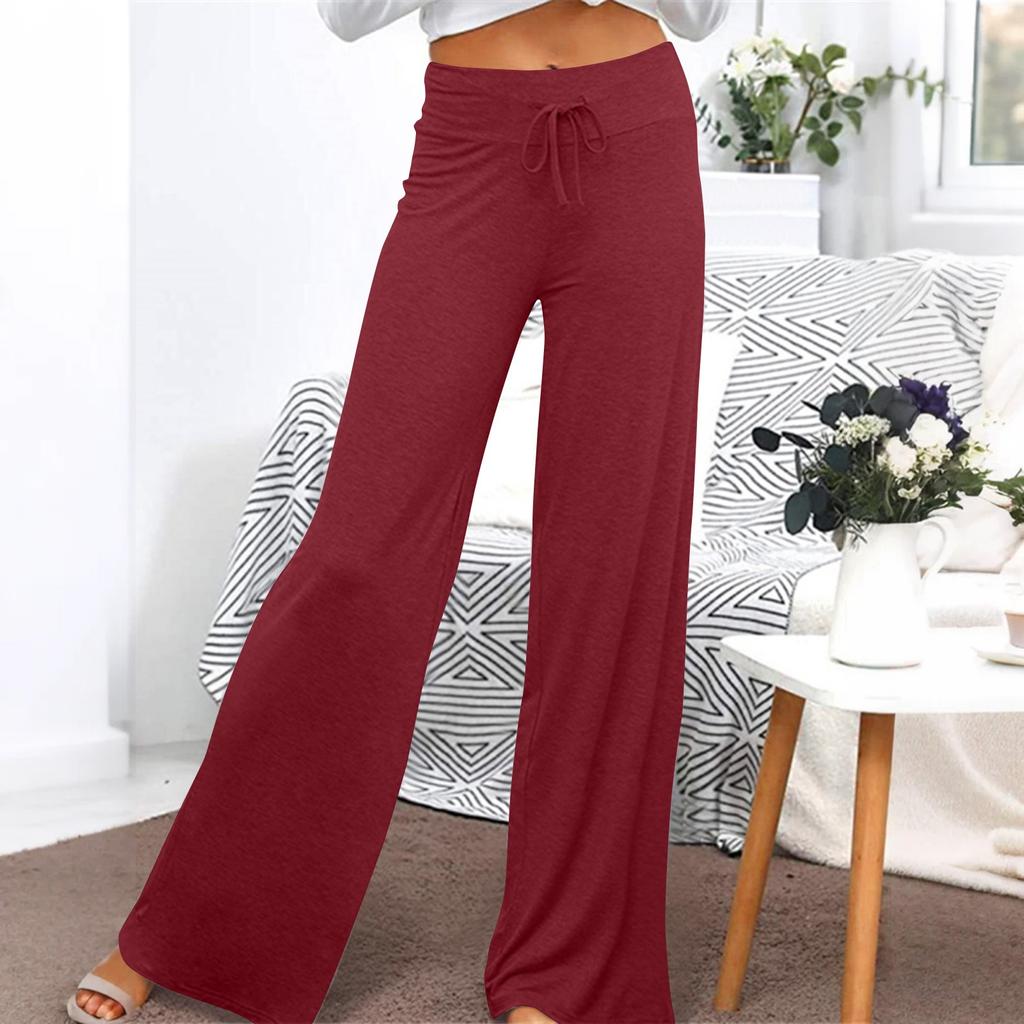 Women's Wide-leg Yoga Pants With High-waisted Sports Trousers