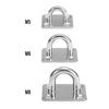 4pcs Pad Eye Plates Marine Hardware Multifunctional Wall Mount Hook Loops