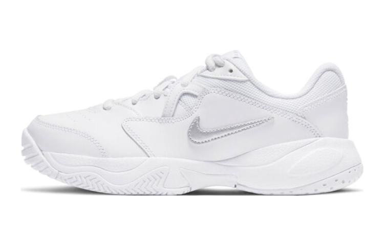 

Nike Court Lite 2 Abrasion Resistant Low top Kids Training Shoes White Unisex CD0440-105 33