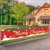 Christmas Tree Banner Merry Christmas Decoration for Home 2024 Santa Claus Banner Xmas Ornament Navidad Natal New Year Gift 2025