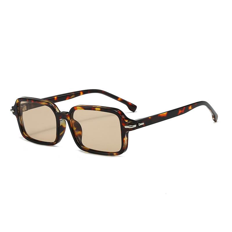 

JYL TS Oval Glasses Rivet Decor Plain Vision Myopia Available Unisex 3976 A-3014 светлый