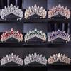 Baroque Crystal Tiaras and Crowns for Women Bride Rhinestone Prom Diadem Bridal Wedding Hair Accessories Jewelry Crown Tiara