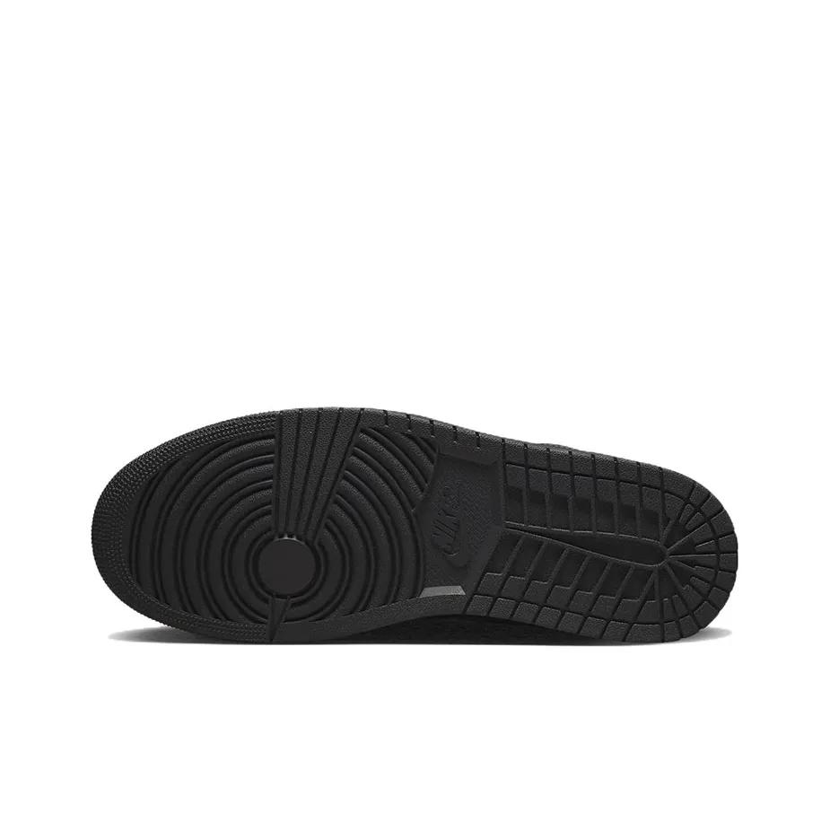 Jordan Air Jordan 1 Cushioning, Wear Resistant Low Top Vintage Basketball Shoes Men's Black Purple 553558-093(Team695-)