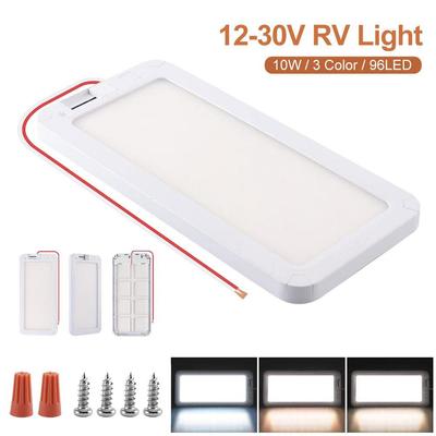 Rv Interior Light 96led 3 Color Dimmable Interior Lighting 12v-30v Ceiling Dome Light For Campers Rv Truck Motorhome T7a4