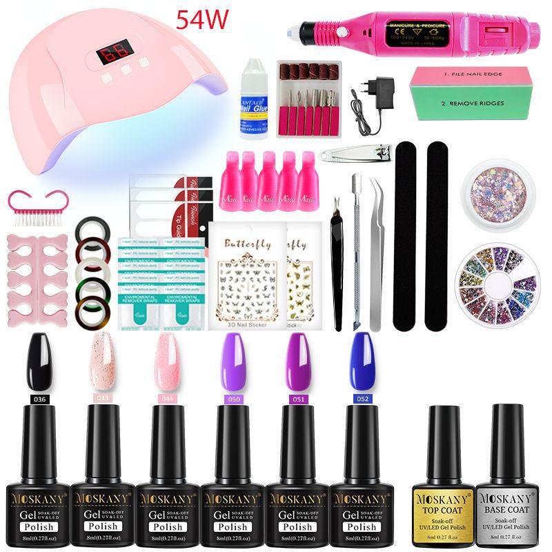 

Nail Art Grinding Machine & Gel Polish Kit with Full Set Accessories and Removal Tools