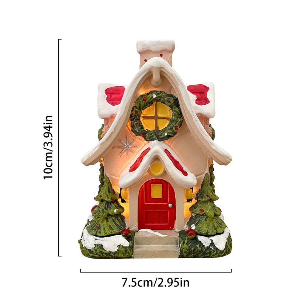Incense Burner Christmas House Tabletop Decoration Christmas Cabin Incense Holder Burner for House Home Living Room Meditation