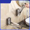 Suction Cup Foldable Towel Ring, No Punch Bathroom Storage Holder For Towels Hair Bands And Jewelry Organizer Rack