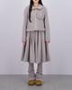 Loaegsyueol Fleece Midi Warmer Skirt_Melange Gray