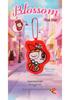 Heart-Shaped Powerpuff Girls Tsundere Squeaky Plush Keychain - Press to Make BB Sound