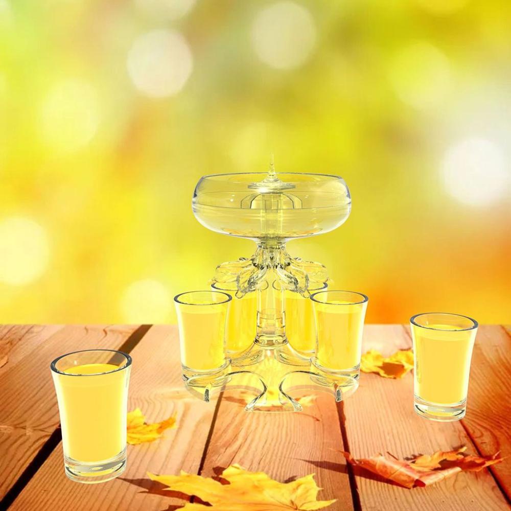 Zuhause mit 6 Schnapsgläsern Lebensmittelqualität Weindispenser Weinset Barzubehör Bierspenderständer