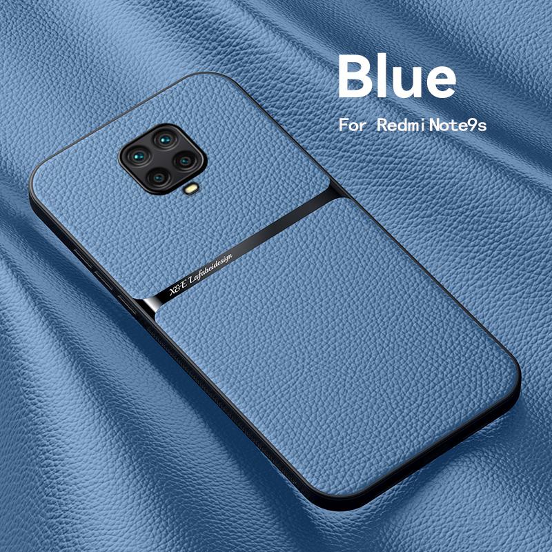 

For Xiaomi Redmi Note 9 Pro Case Leather Magnetic Phone Case For Redmi Note 9S 9Pro Max Note9S Built-in Metal Plate Back Cover Redmi Note 9 Pro