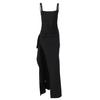 Women's Evening Dress Party Dress Sexy Suspender High Split Dress Summer
