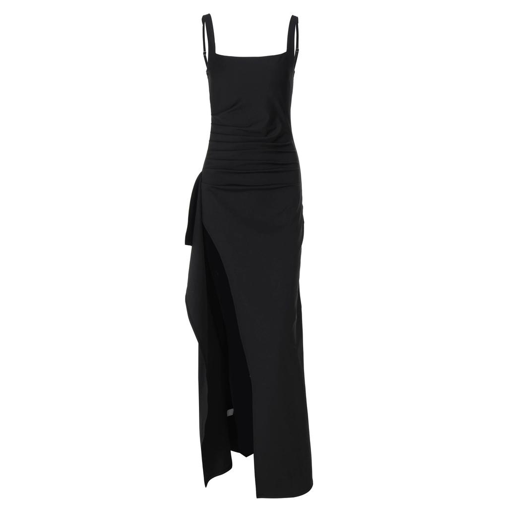Women's Evening Dress Party Dress Sexy Suspender High Split Dress Summer