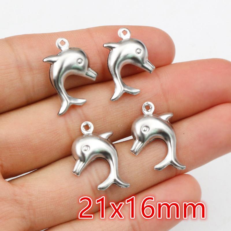 30pc/lot Elaphant Heart Charms Stainless Steel Heart Cute for necklace pendant charms diy jewelry making