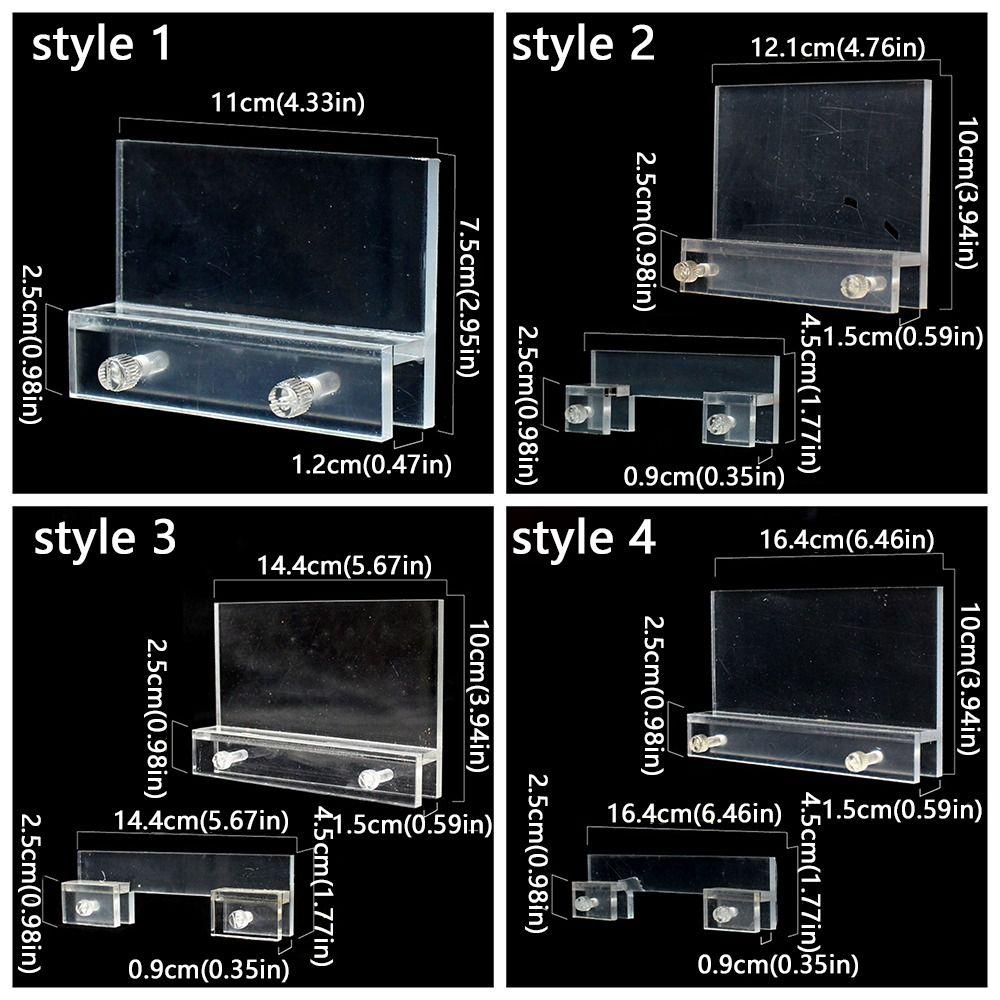 Průhledný akrylový držák LED světla pro akvárium bez vrtání světlo pro akvárium stojan vodní akvárium