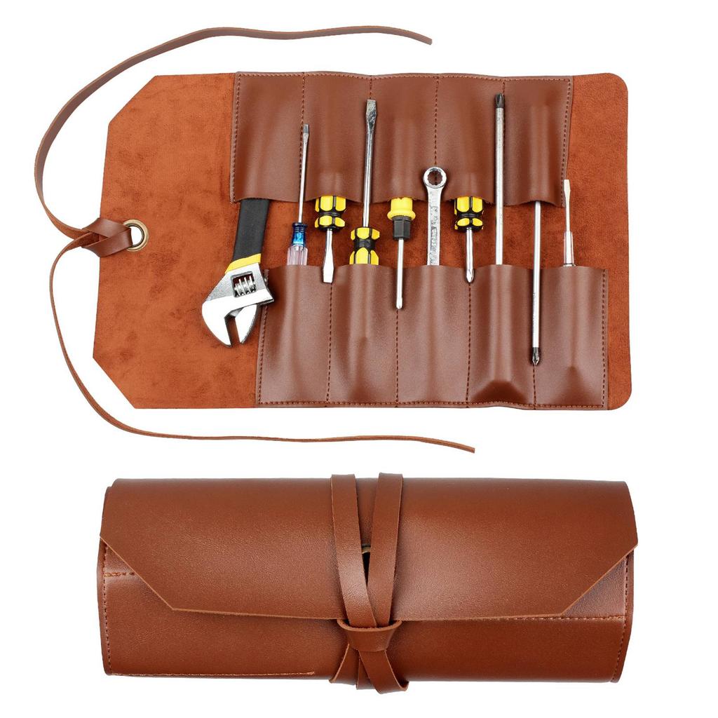 Roll Up Tool Pouch Hardware Repair Tool Bag Multifunctional PVC Folding Organizer for Home Car Maint