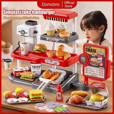 71Pcs Breakfast BBQ Pretend Play Kids Children Toys Dim Sum Fast Food Desserts Kitchen Cooking