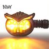 Rainproof Led Indicator Bar Motorcycle Turn Signal Lights, Owl Shaped LED Universal Signals Waterproof Modified Light for Most 12V Motorcycles