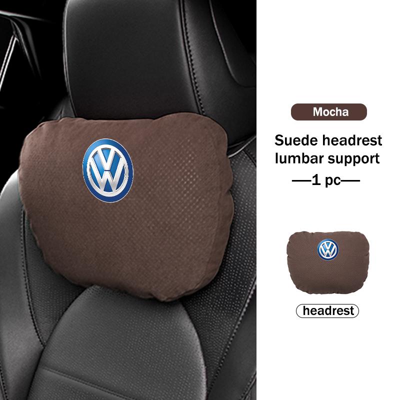 Hub Caps For Volkswagen VW Car Memory Foam Headrest Neck Pillow Protection Lumbar Support Scirocco Passat Polo B5 B6 B7 CC Tigua