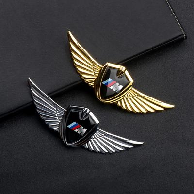 1pc 3D Metal Wings Car Side Mark Window Body Sticker Decals For M Performance E60 F30 E39 F10 E87 E36 F20 Car Accessories